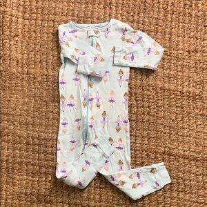 Blue and Purple Footies with Whimsical Print